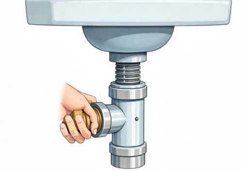 how to replace bathroom faucet step 1 - turn off the water supply